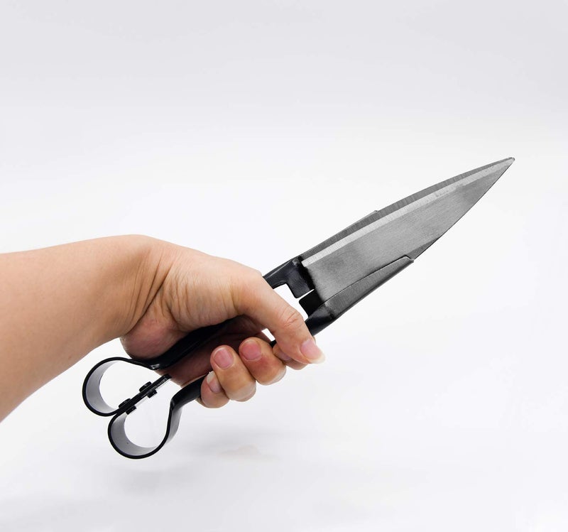 LCDCM Sheep Shear Grass Shear Alpaca Shears R Shaped Design For Large Thick-Haired Animal Grooming (Black) - Image 4